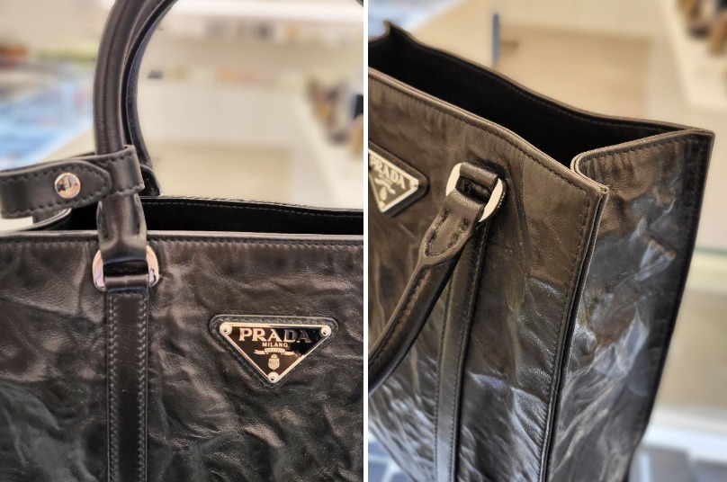 ★PRADA★ナッパ レザー ミニ トート ショルダーパック-BRAND OFF