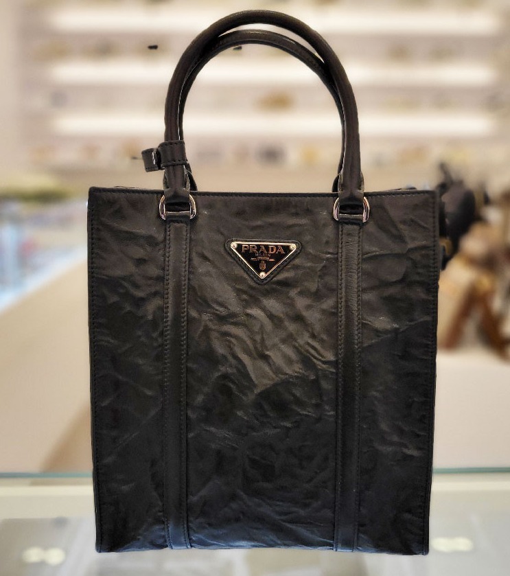 ★PRADA★ナッパ レザー ミニ トート ショルダーパック-BRAND OFF