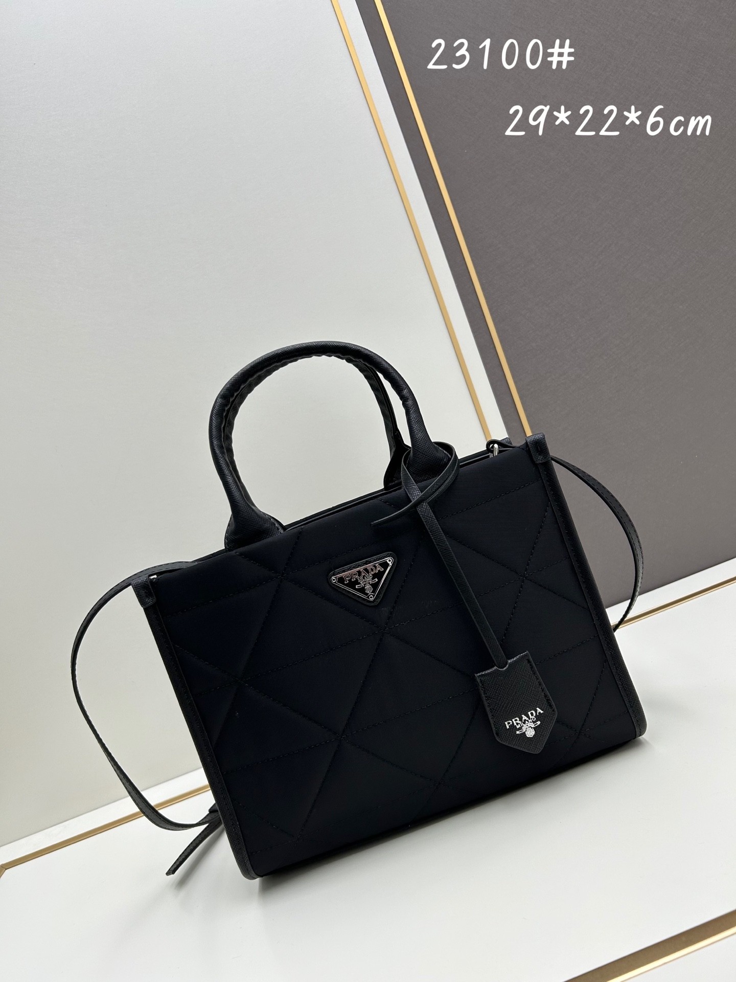 【PRADA旗艦店】(プラダ)  Prada Tote ハンドバッグ 29*22*6CM-BRAND OFF