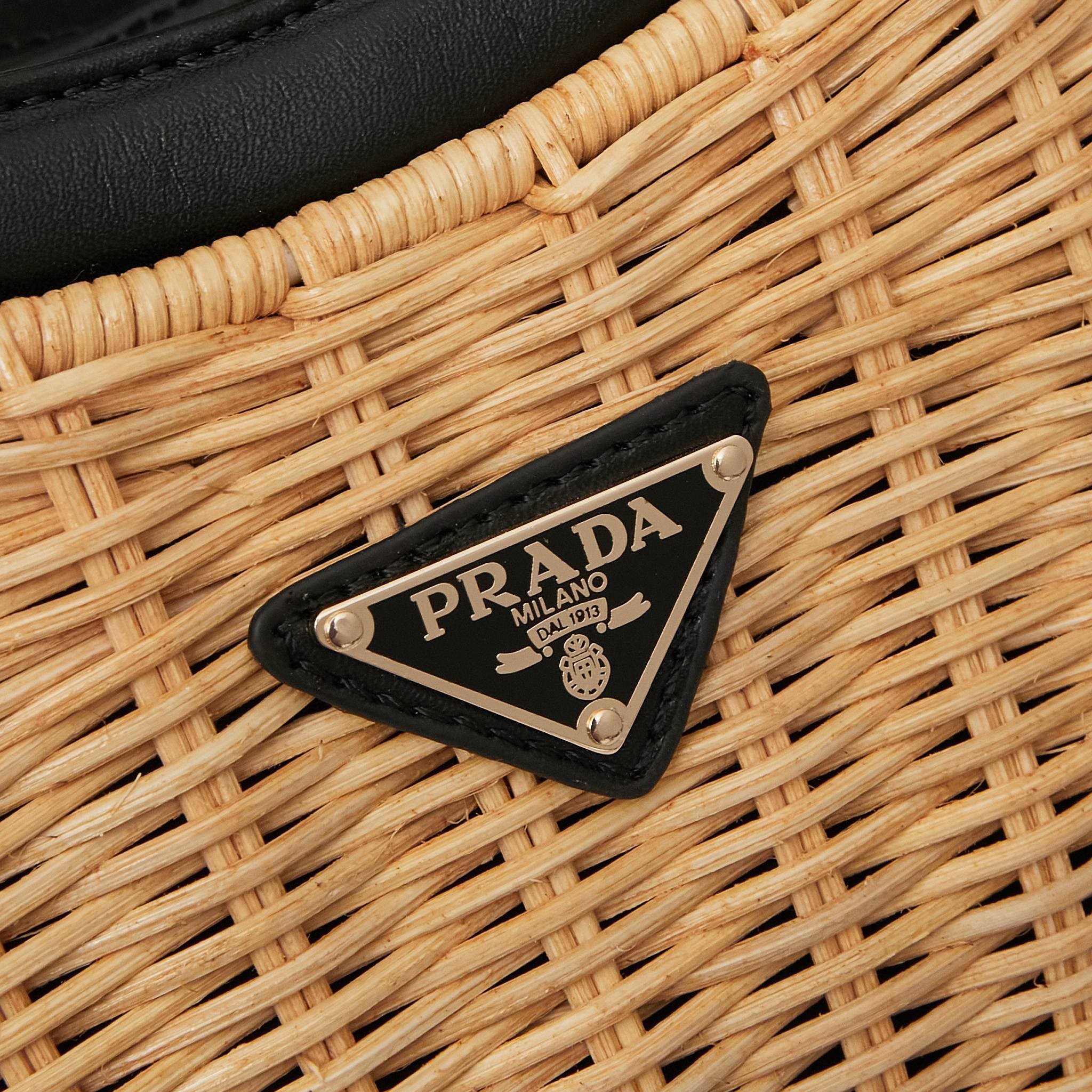 【PRADA旗艦店】プラダ 編みバッグ ハンドバッグ 25*15*7CM-BRAND OFF