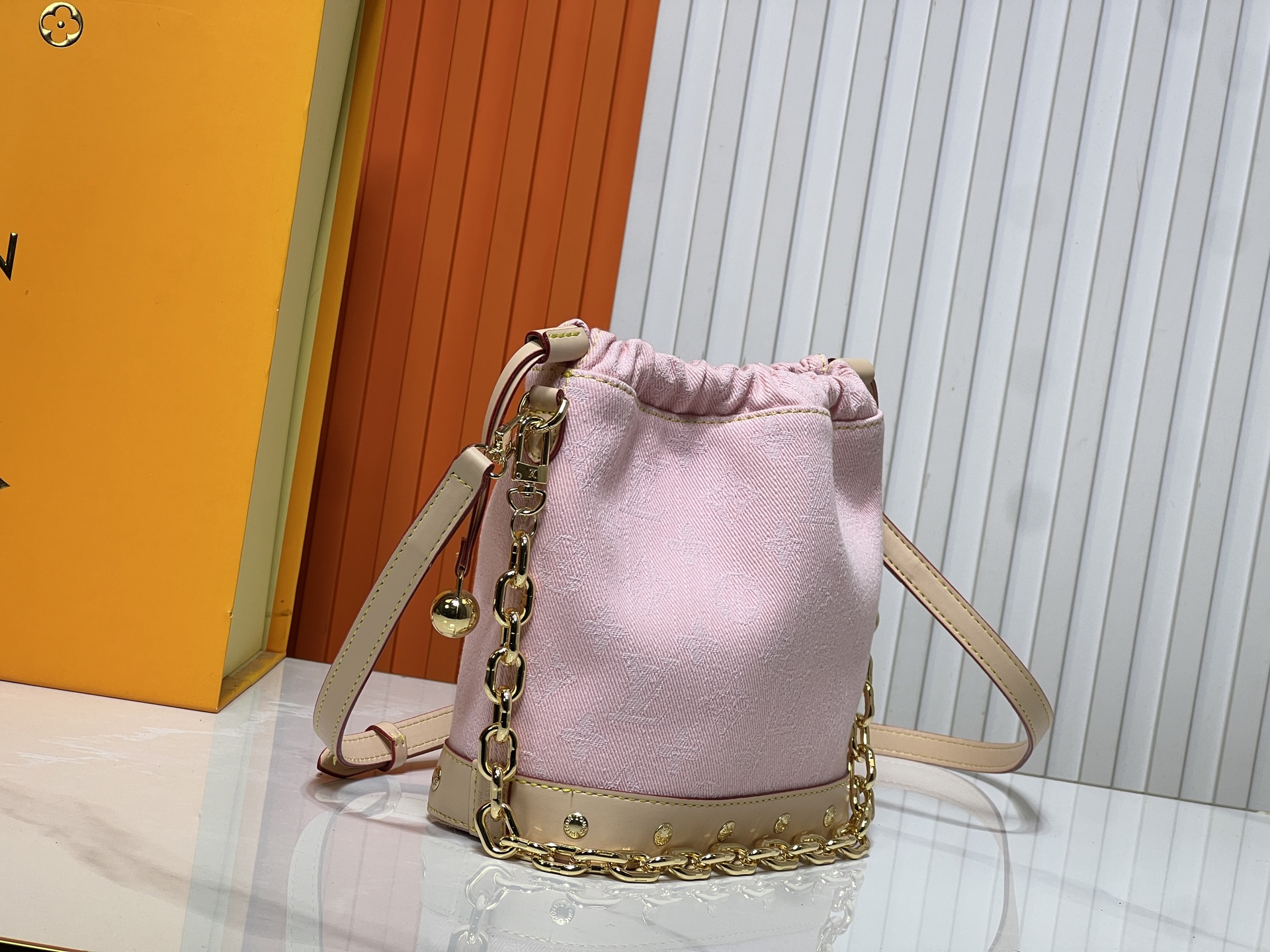 LOUIS VUITTON ルイヴィトン M83043 デニムのバケツバッグ-BRAND OFF