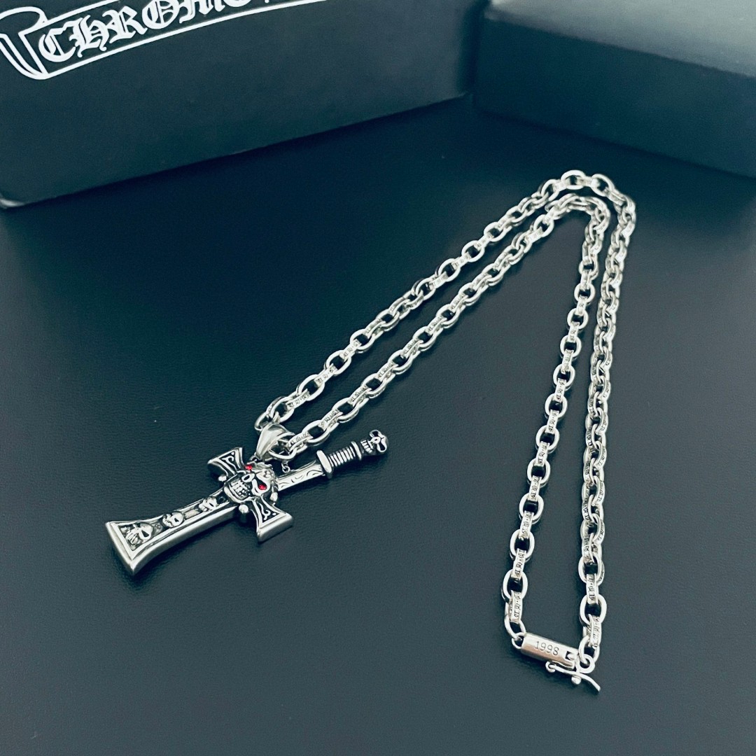 【CHROME HEARTS】ネックレス、新しいネックレス万能シンプルファッションオーナメント-BRAND OFF