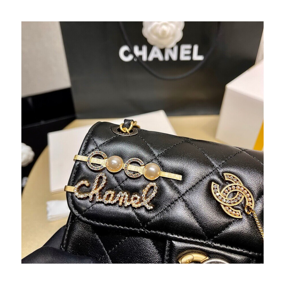 【入手困難】25ans雑誌掲載！中条あやみ愛用Chanel Pearls Charms Mini Flap Bag AS2978-BRAND OFF