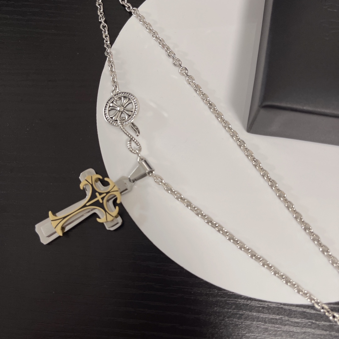 【CHROME HEARTS】ネックレス、新しいネックレス万能シンプルファッションオーナメント-BRAND OFF
