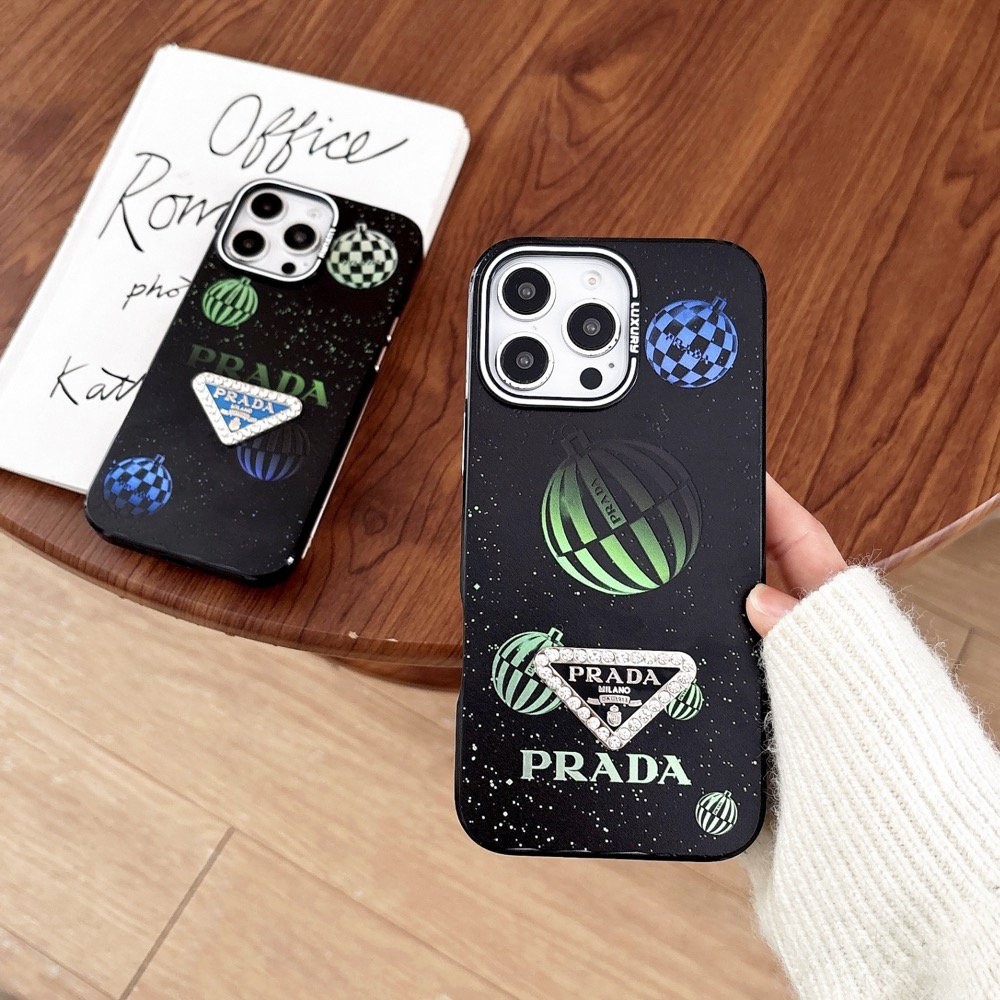 Prada【T5207】P家のダイヤモンドロゴ適用、Apple 16 Pro Maxケース、最新のiPhone 15 Plus、ブランド14 Pro男性向け、iPhone 13上品なプリント、少数派向け12、耐衝撃14女性向けフルカバー、13カメラレンズ保護、11高級。