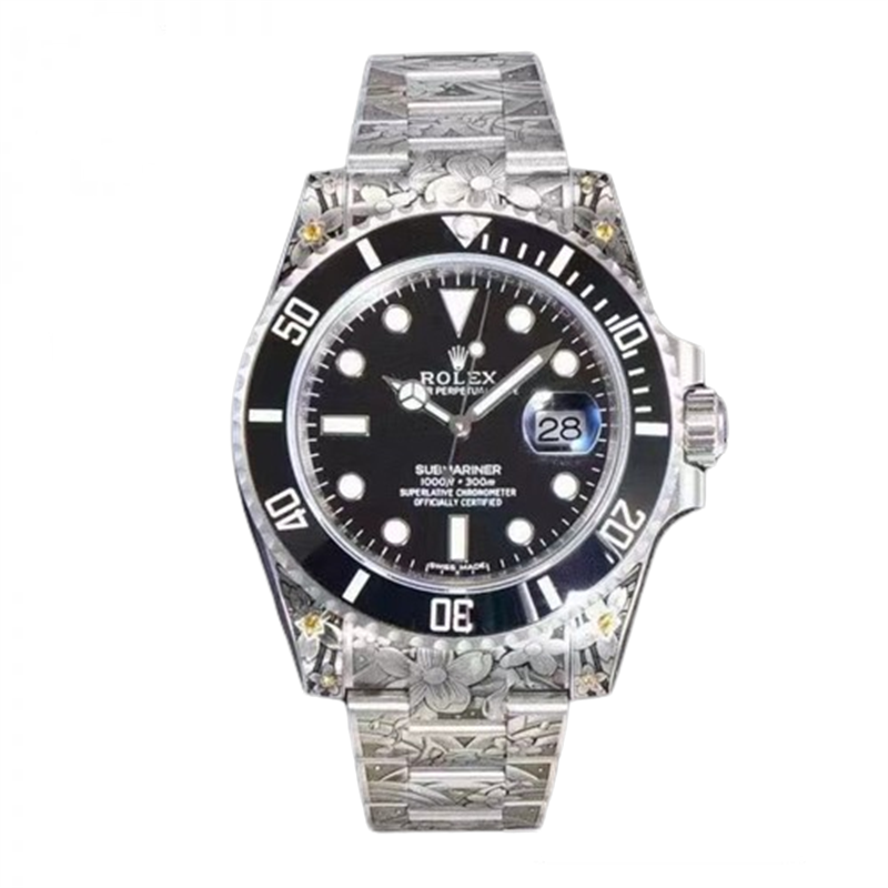 ロレックス サブマリーナーデイト 彫金 116610LV/116610LN-BRAND OFF