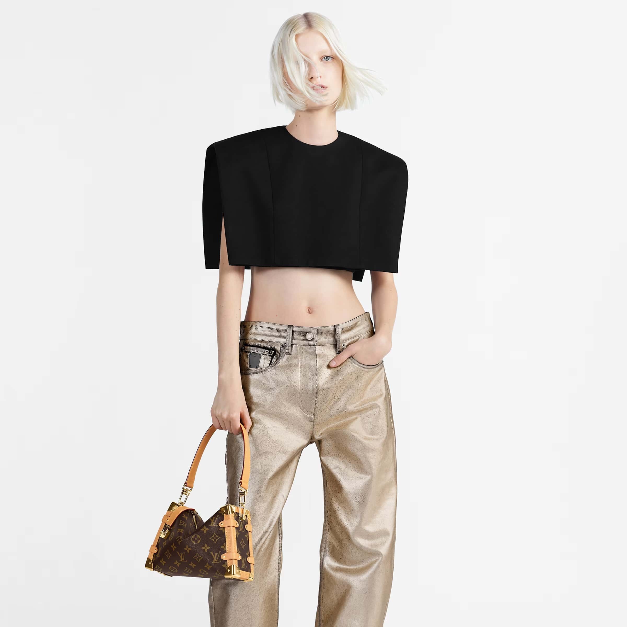 Louis Vuitton ヴィトンTシャツパンツスニーカー財布ピアスに合うハンドバッグ M46358-BRAND OFF