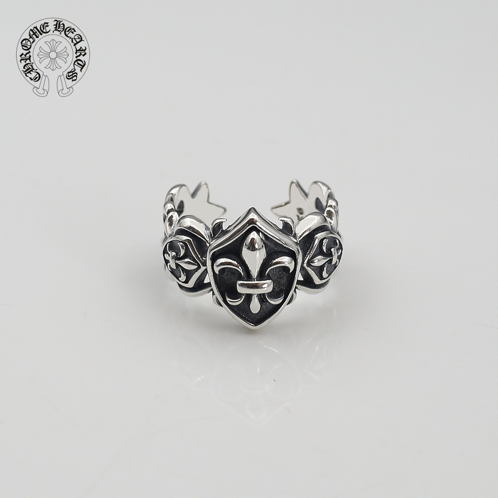 【Chrome Hearts】  男性と女性のためのクロエハートファッションパーソナリティリング-BRAND OFF