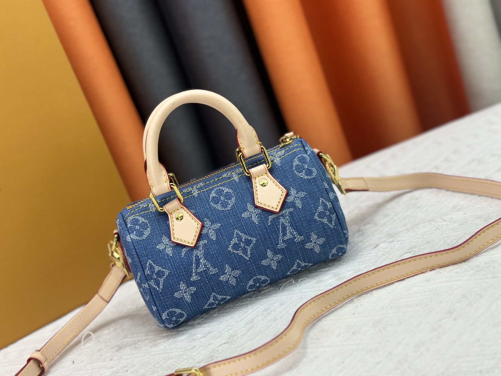 LOUIS VUITTON ルイヴィトン NANO SPEEDY Gx デニムバッグ M11212 M81085-BRAND OFF