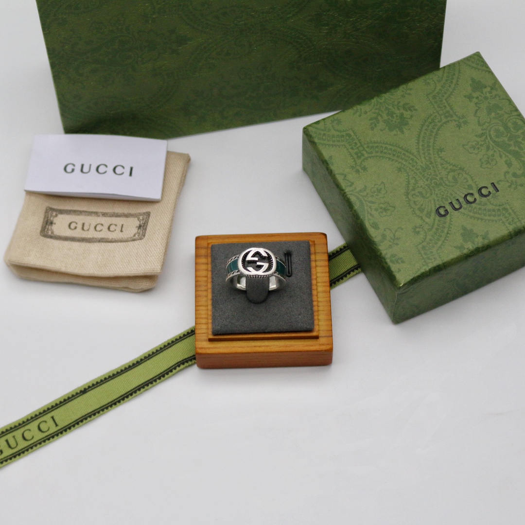 GUCCI エナメル インターロッキングG ブレスレット-BRAND OFF