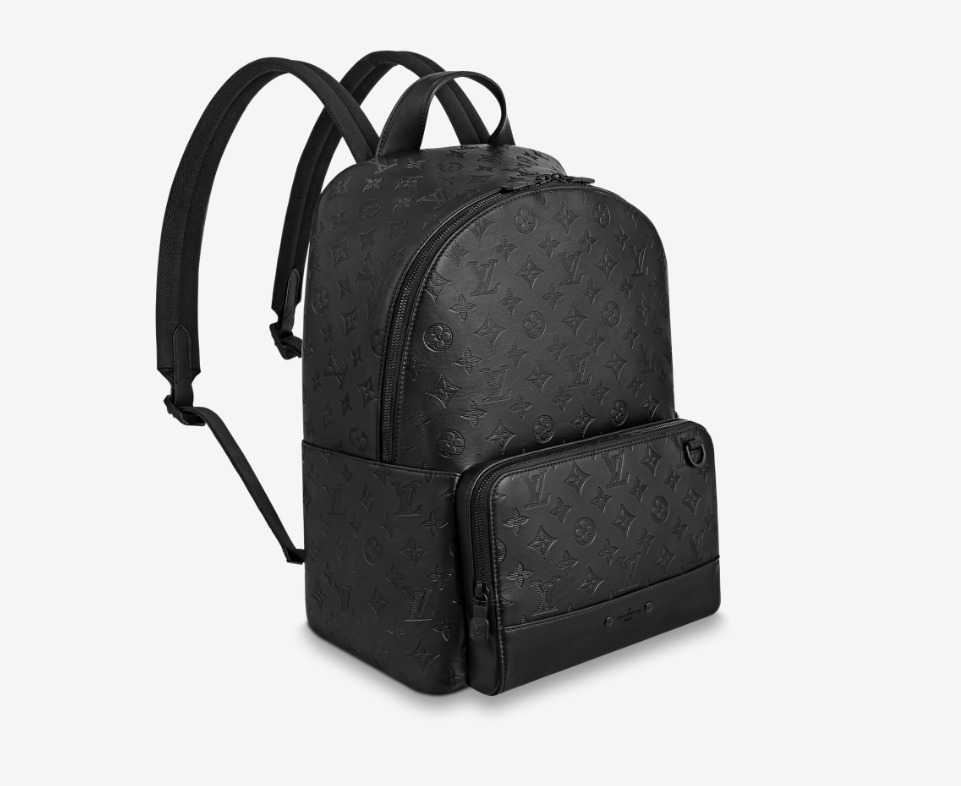 ヴィトン モノグラム リュック グレー 黒 シンプル  入る M46105 M46109-BRAND OFF
