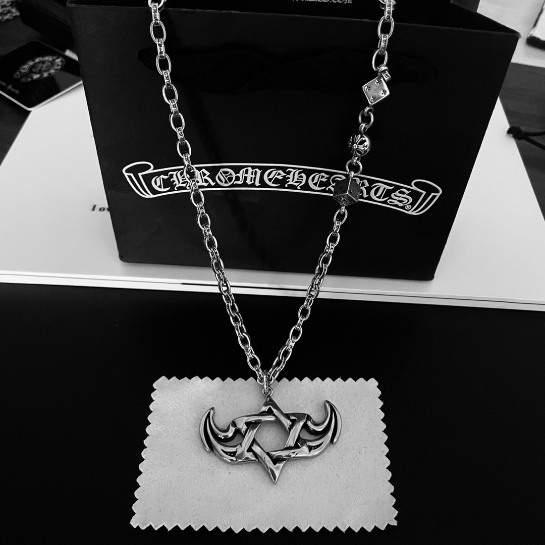 【CHROME HEARTS 】ネックレス、新しいネックレス万能シンプルファッションオーナメント-BRAND OFF