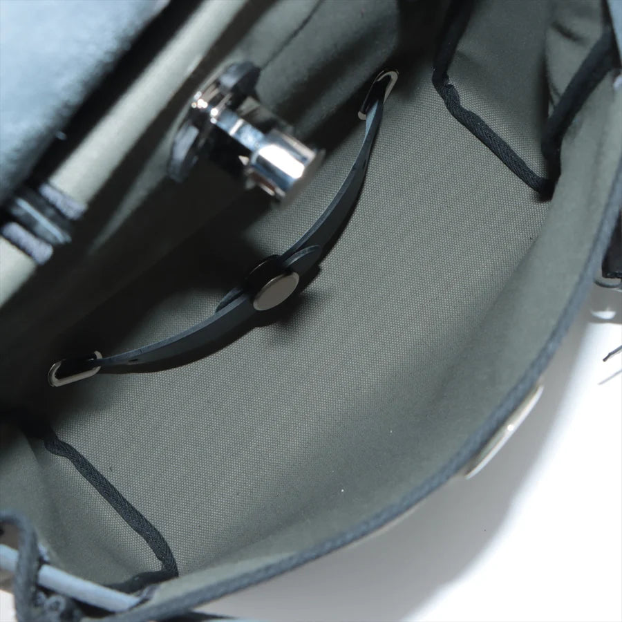 HERMES エルメス エールバッグジップPM トワルミリタリー カーキ シルバー金具-BRAND OFF