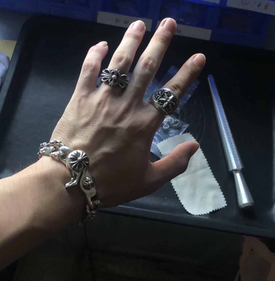 Chrome Hearts（クロムハーツ）フラワーブレスレット-BRAND OFF