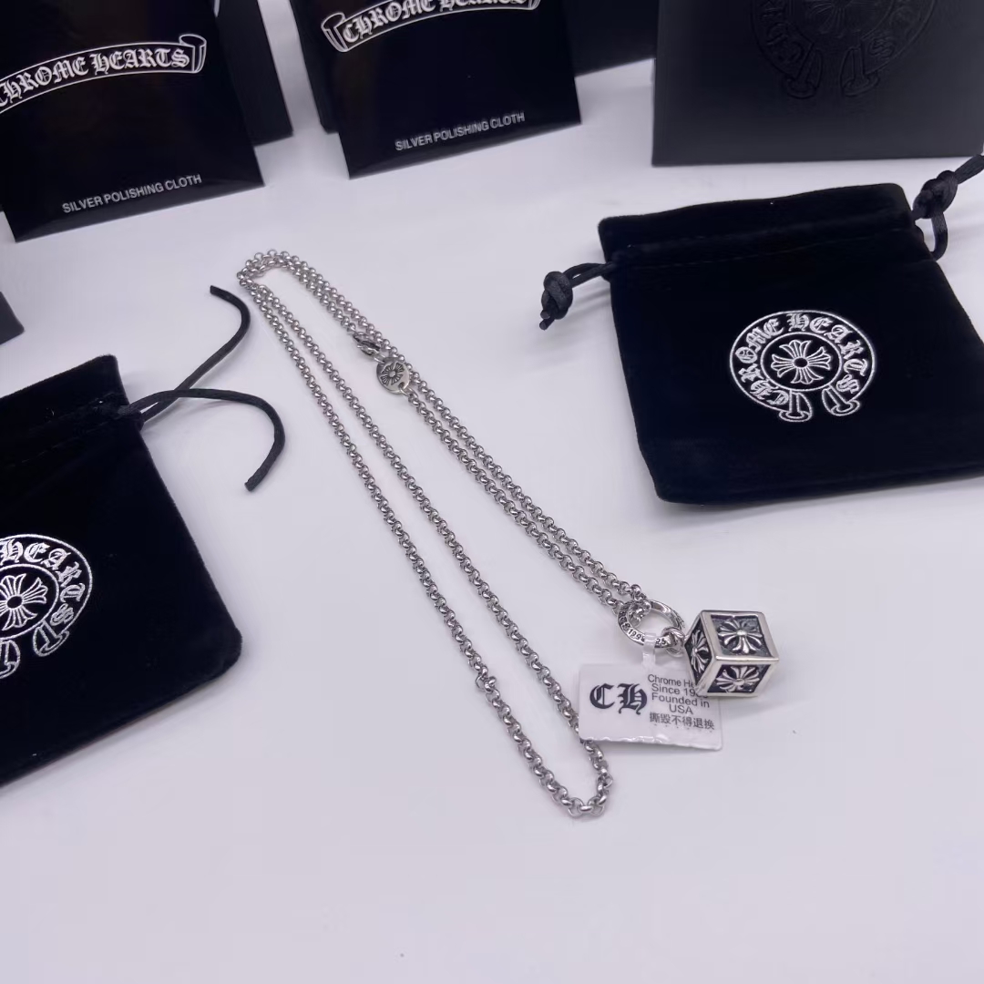【Chrome Hearts 】クロムハーツ ダイスペンダント ネックレス-BRAND OFF
