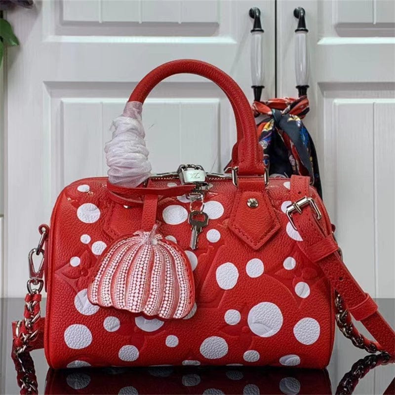 Louis Vuitton 草間彌生コラボ スピーディ・バンドリエール 20 M46411 M46425-BRAND OFF
