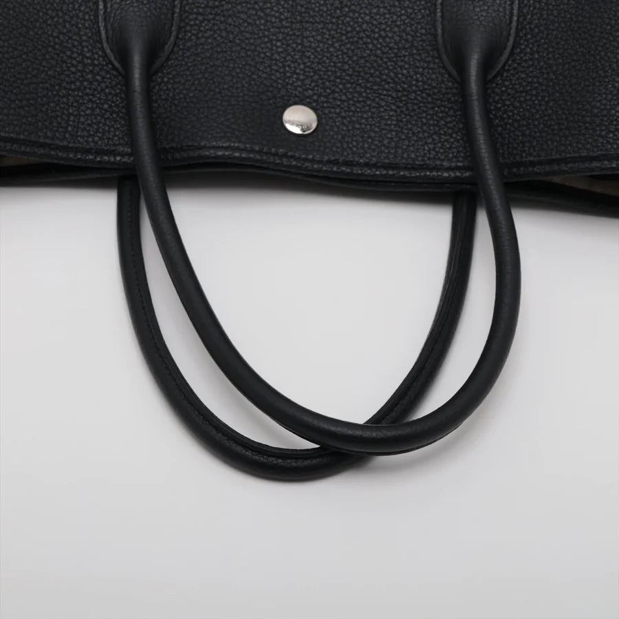 HERMES エルメス ガーデンパーティPM ネゴンダ ブラック シルバー金具-BRAND OFF