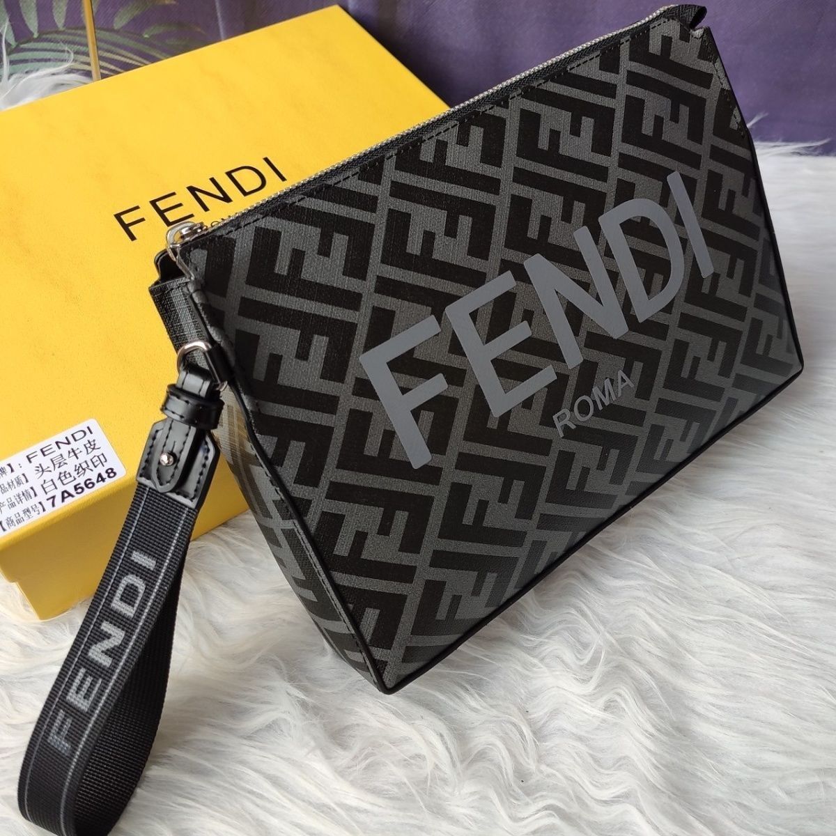 【FENDI 旗艦店】クラッチバッグ 28X19X3CM-BRAND OFF