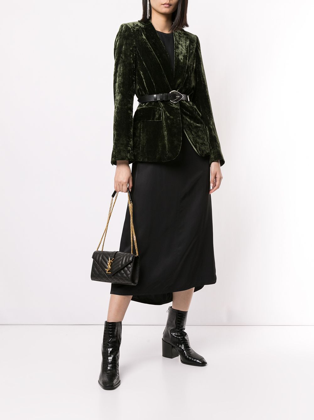 【Saint Laurent】エンベロープ ショルダーバッグ S-BRAND OFF