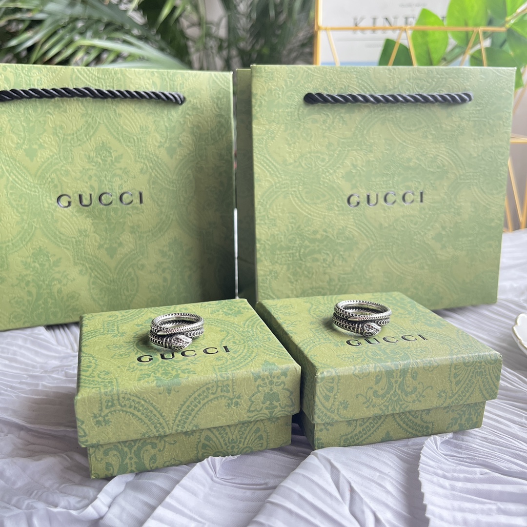 GUCCI（グッチ）Garden シルバーリング-BRAND OFF