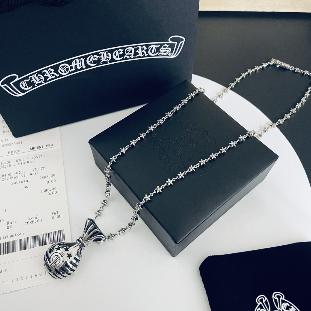 【CHROME HEARTS】ネックレス、新しいネックレス万能シンプルファッションオーナメント-BRAND OFF