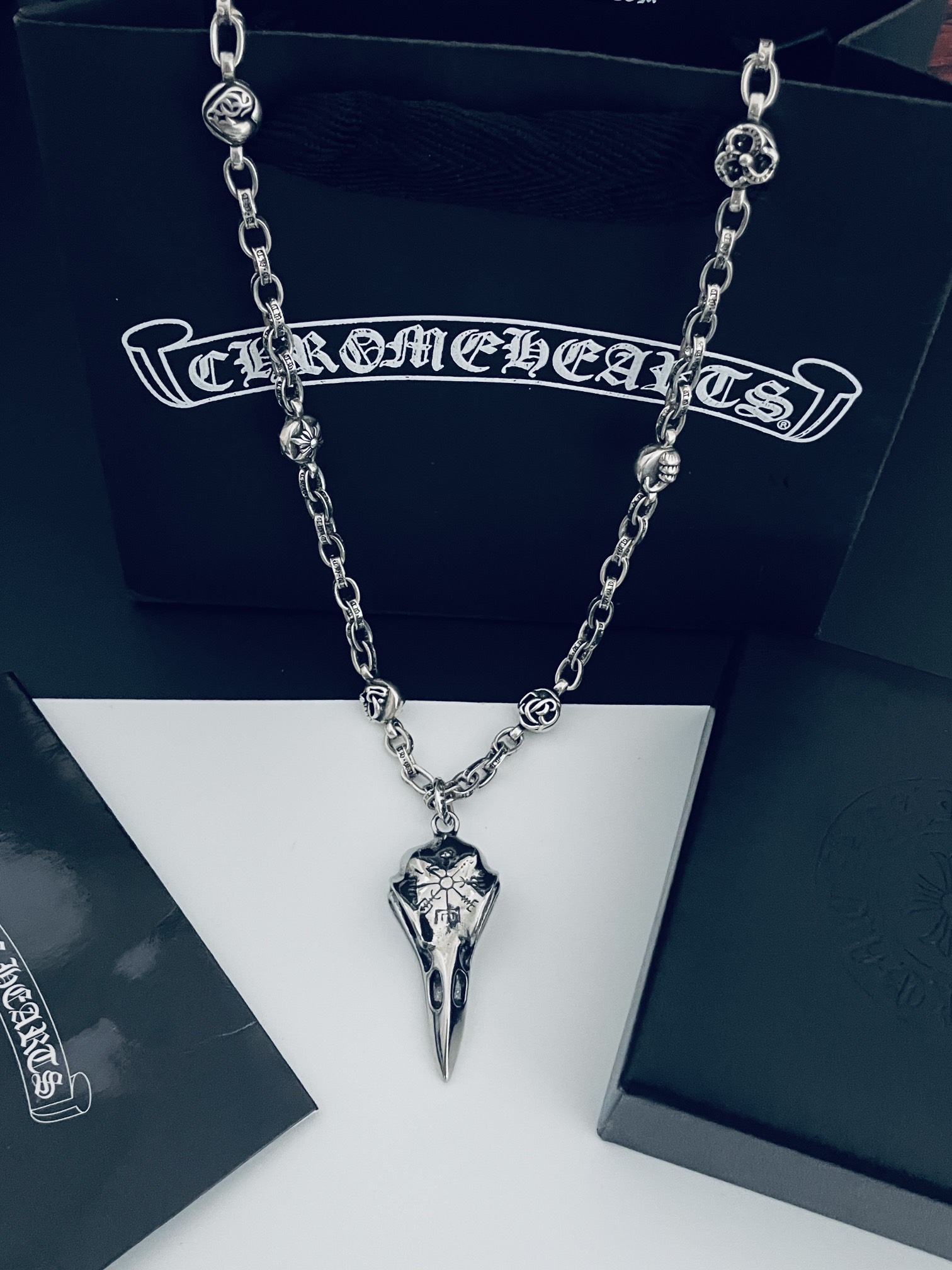 【CHROME HEARTS】クロムハーツ、新しいネックレス万能シンプルファッションオーナメント-BRAND OFF