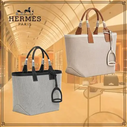 Hermesキャンバスバッグ 25*23*15cm-BRAND OFF