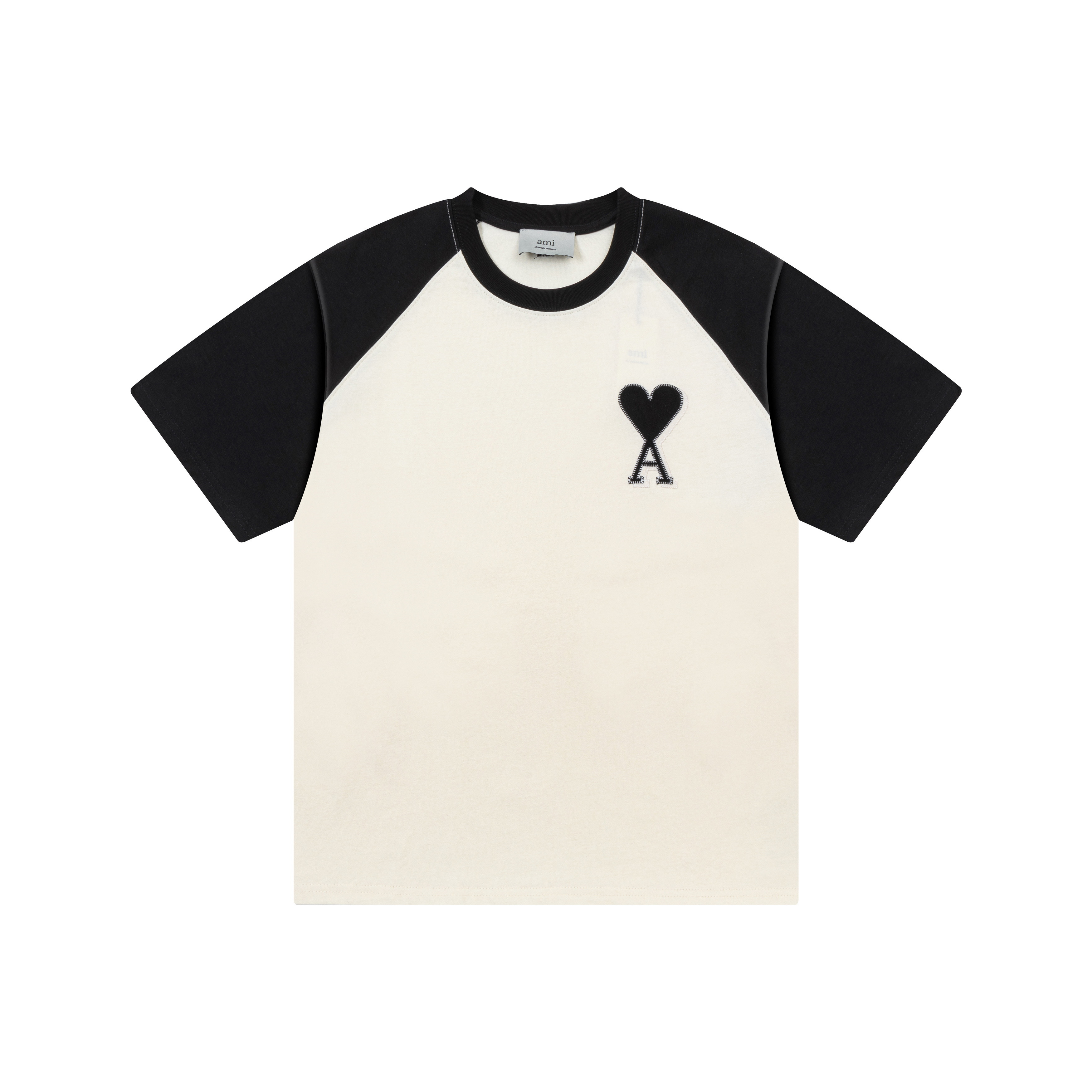 【AMI PARIS公式旗艦店】 アミパリス 新作 ラグランカジュアルTシャツ（男女兼用、半袖）