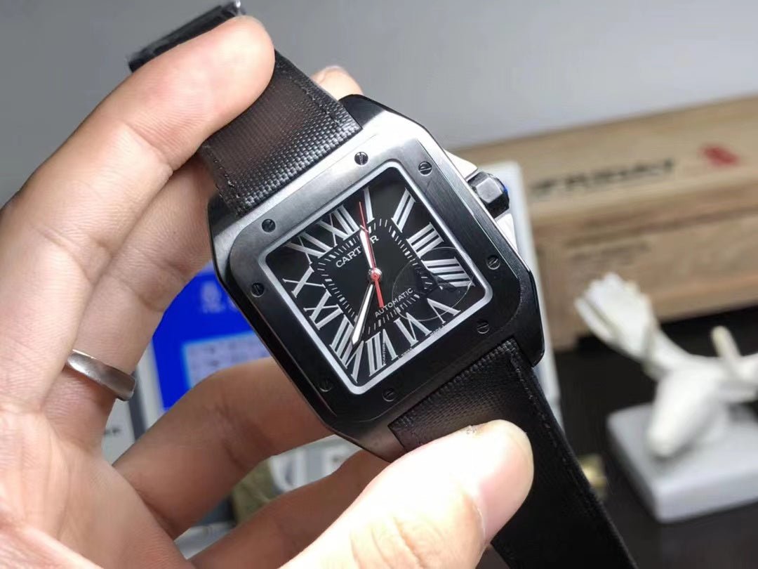 カルティエ サントス１００ カーボンウォッチ LM WSSA0006-BRAND OFF