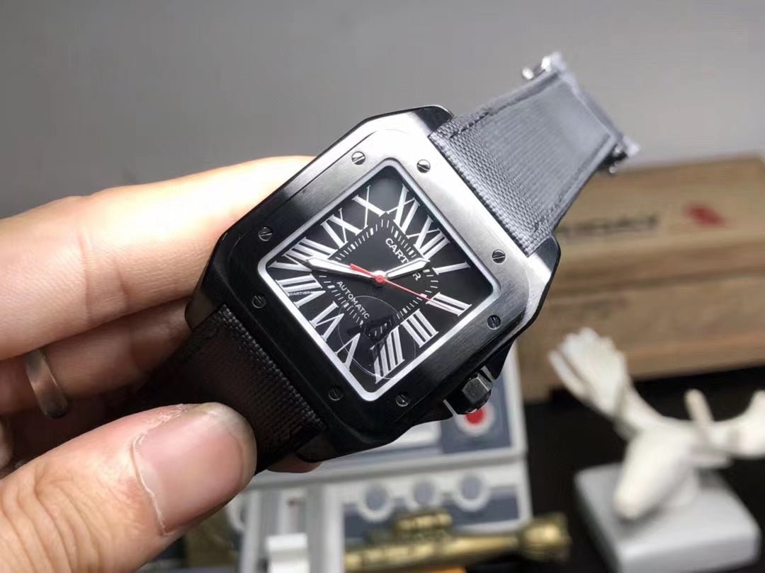 カルティエ サントス１００ カーボンウォッチ LM WSSA0006-BRAND OFF