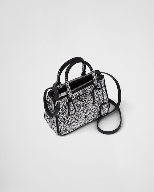 ★PRADA直営店★ガレリア クリスタル サテン ミニバッグ-BRAND OFF