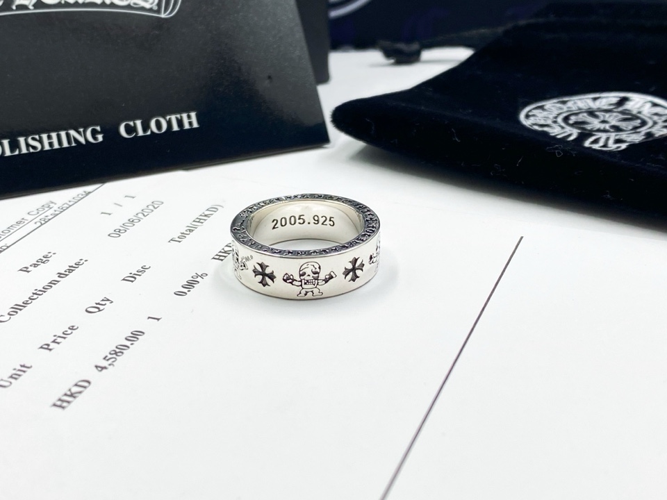 【2026】【Chrome Hearts】  男性と女性のためのクロエハートファッションパーソナリティリング-BRAND OFF