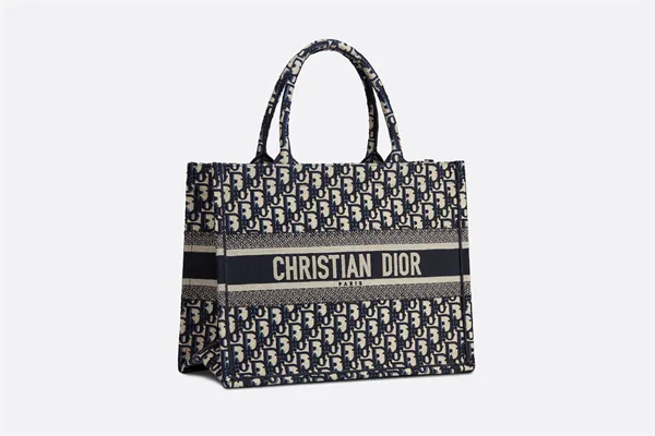 DIOR BOOK TOTE ミディアムバッグ ディオール オブリーク エンブロイダリー (36 X 27.5 X 16.5 CM)-BRAND OFF