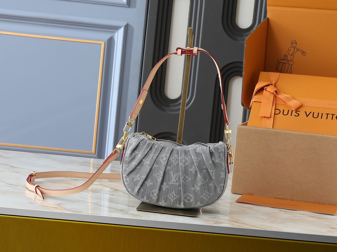 LOUIS VUITTON ルイヴィトン M13571 Pochette Valley デニムバッグ-BRAND OFF