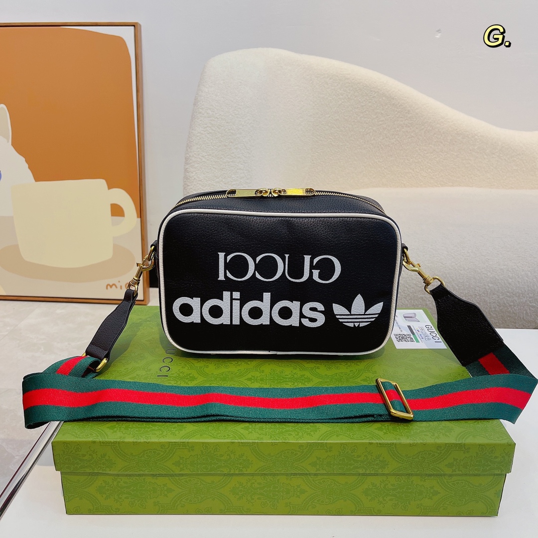 ADIDAS X GUCCI スモール ショルダーバッグ 24 X 15 X 8 CM-BRAND OFF