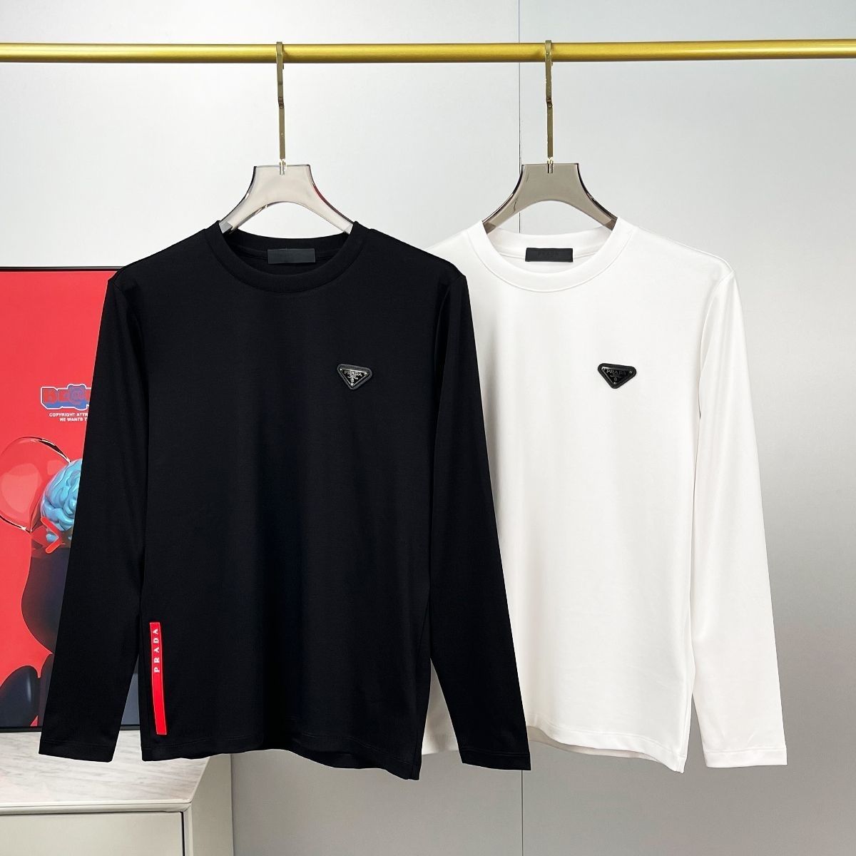 【Prada旗艦店】( プラダ ) 長袖 即日出荷 ご好評に付き再入荷！-BRAND OFF