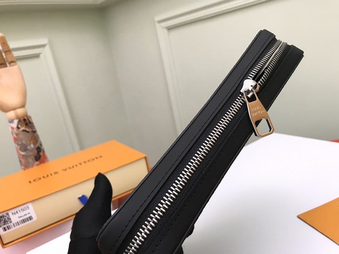 LOUIS UITTON ダミエ グラフィットZIPPY XLウォレットN41503-BRAND OFF