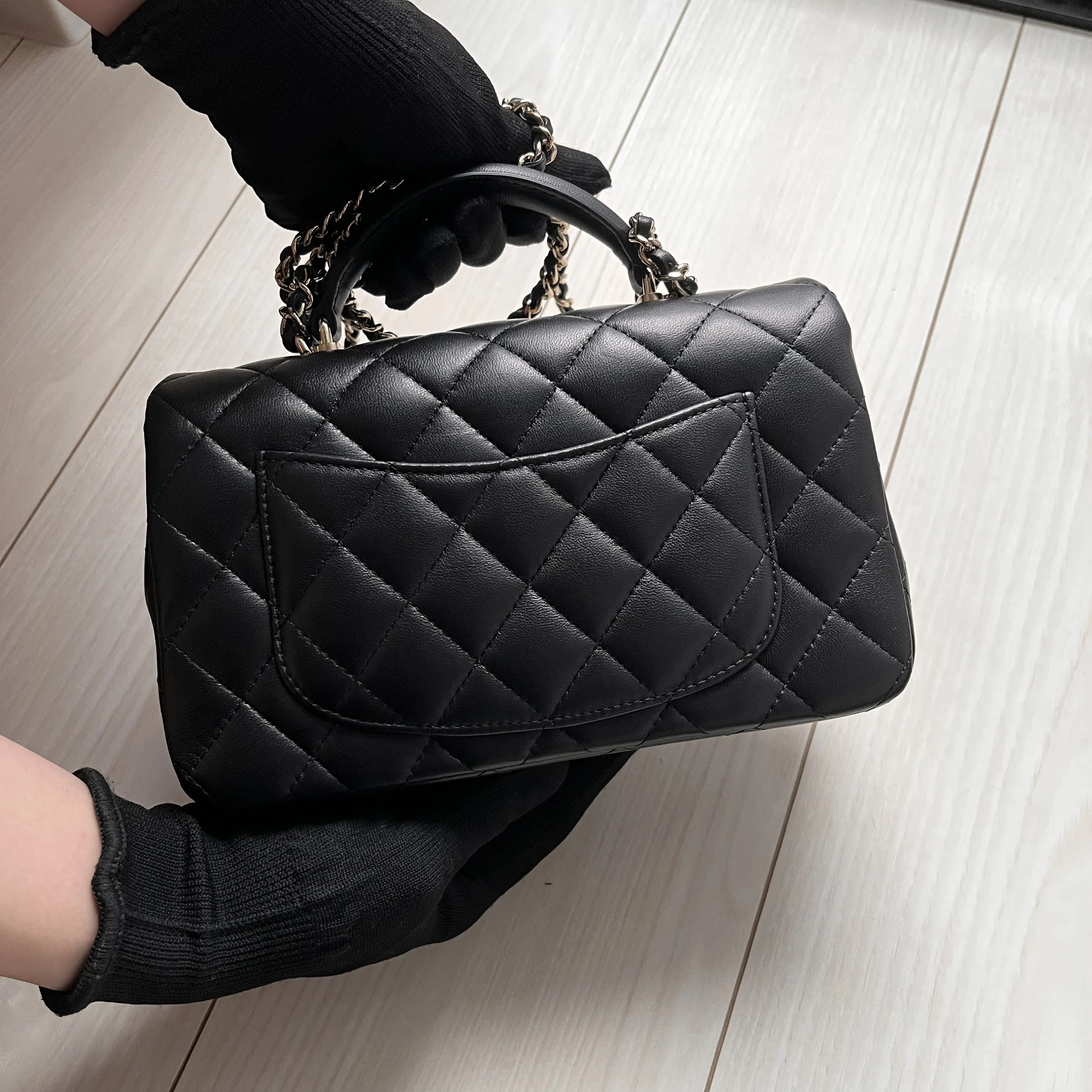 《可愛い一級品》CHANEL トップハンドル ミニフラップバッグ-BRAND OFF