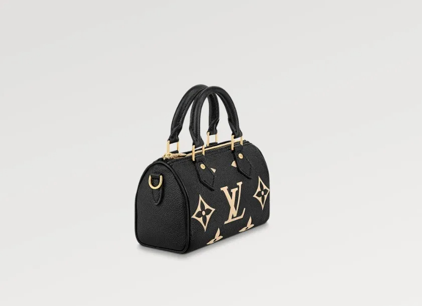 希少 LOUIS VUITTON ナノスピーディー ミニバッグ 黒 SAC NANO SPEEDY M81456 M82890-BRAND OFF