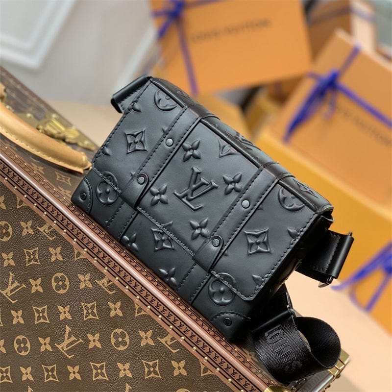 Louis Vuitton トランク 肩掛け バッグ 黒 M57952 モノグラム-BRAND OFF