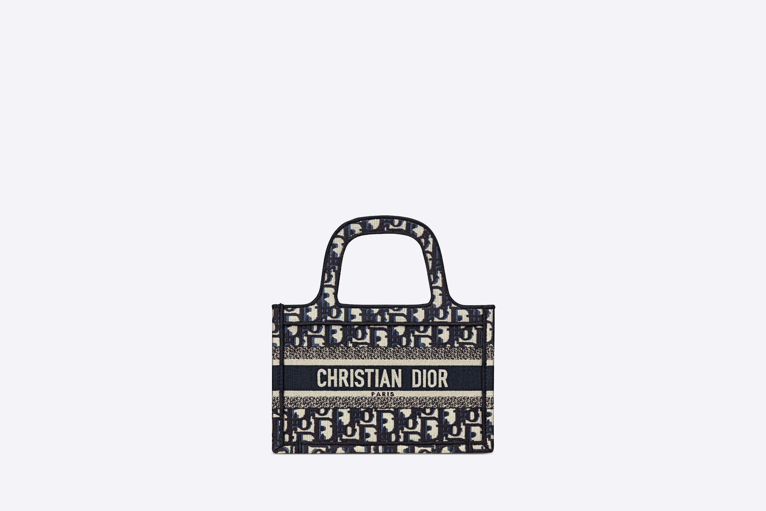 【ディオール】◆人気 BOOK TOTE 定番柄刺繍 トートバッグ-3 sizes-BRAND OFF