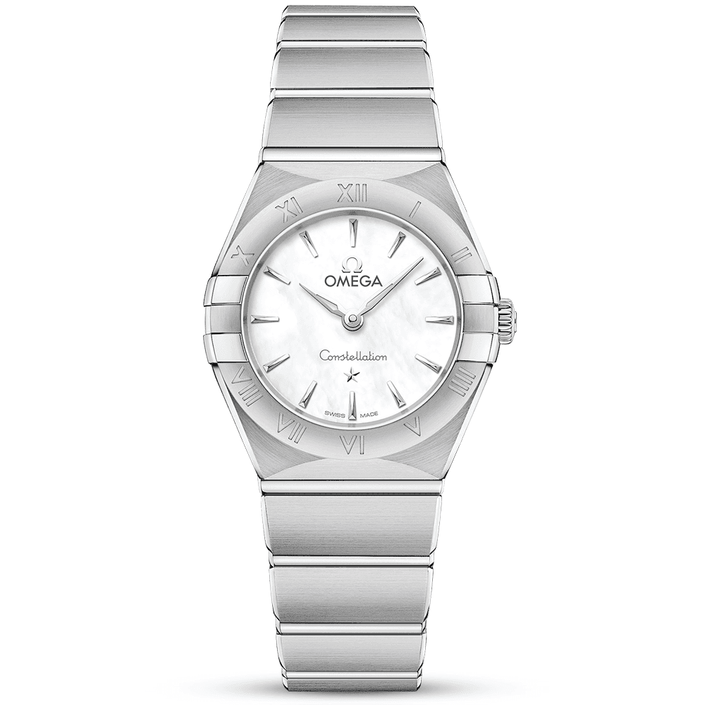 Constellation Manhattan 25mm White Index Dial Ladies Watch-BRAND OFF