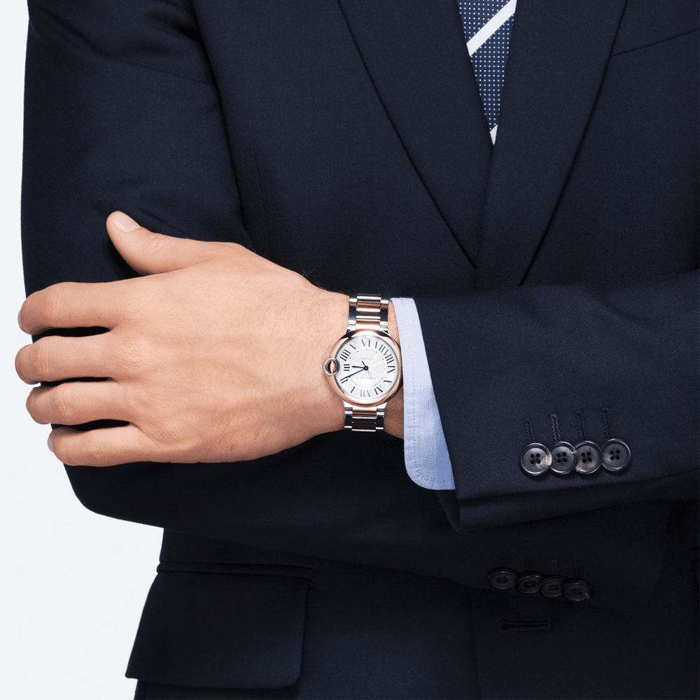 カルティエ バロン ブルー ドゥ カルティエ 36mm ウォッチ W2BB0033-BRAND OFF