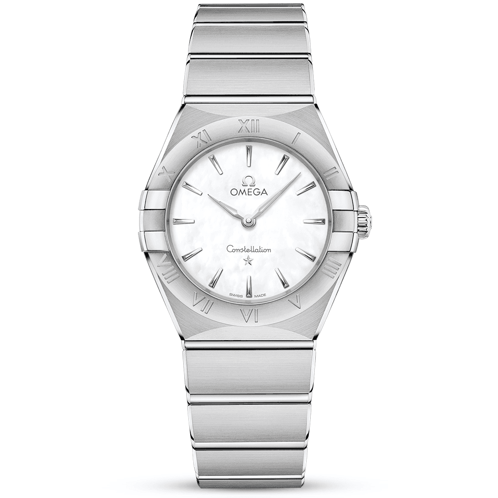 Constellation Manhattan 28mm White Mother of Pearl Ladies Watch-BRAND OFF