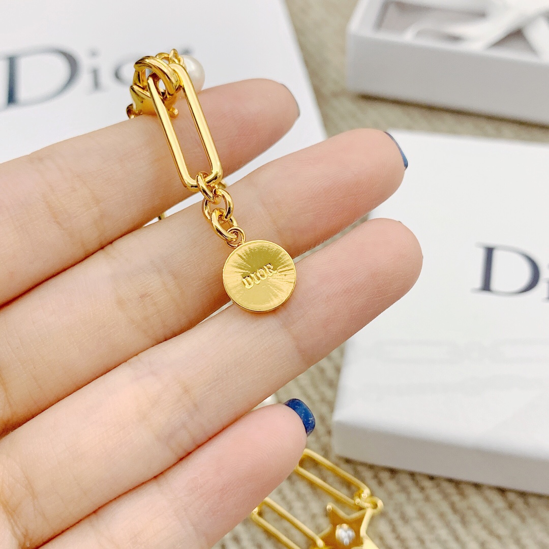 【DIOR】ネックレス、新しいネックレス万能シンプルファッションオーナメント-BRAND OFF