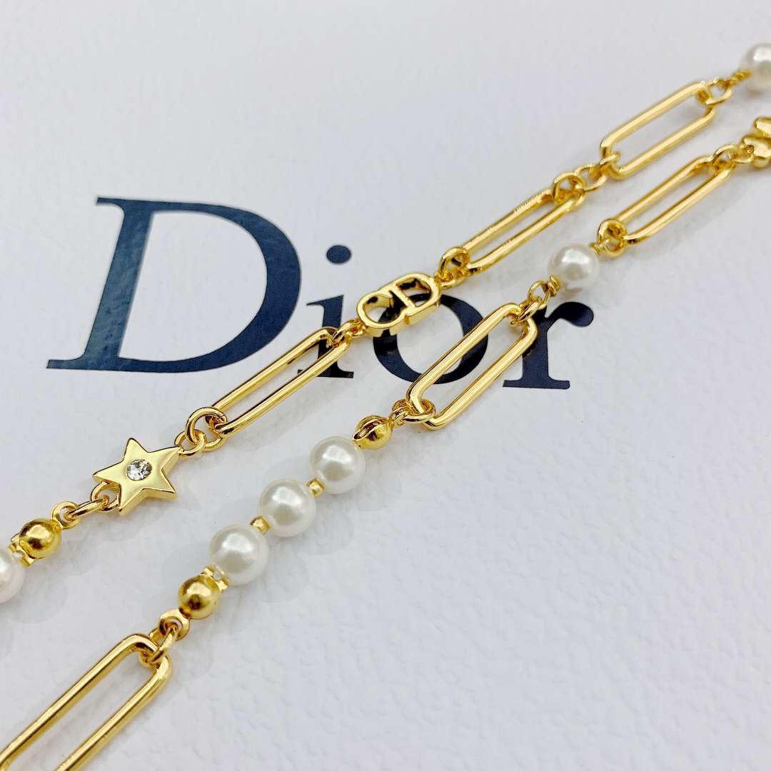 【DIOR】ネックレス、新しいネックレス万能シンプルファッションオーナメント-BRAND OFF