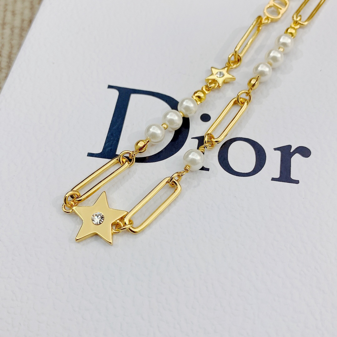 【DIOR】ネックレス、新しいネックレス万能シンプルファッションオーナメント-BRAND OFF
