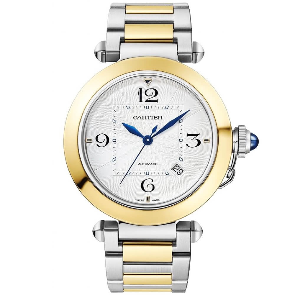 カルティエ パシャ ドゥ カルティエ 41mm スティール & 18ct イエローゴールド ウォッチ W2PA0009-BRAND OFF