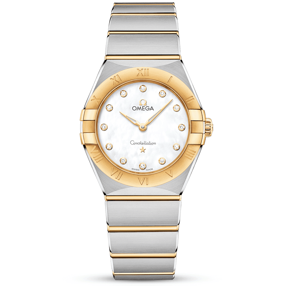 Constellation Manhattan 28mm Two-Tone Diamond Dial Ladies Watch-BRAND OFF