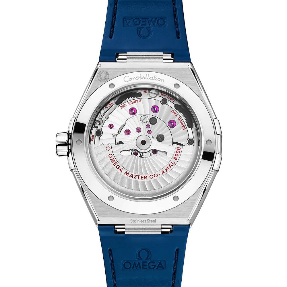 Constellation 41mm Steel & Ceramic White Ceramic Dial Automatic Strap Watch-BRAND OFF